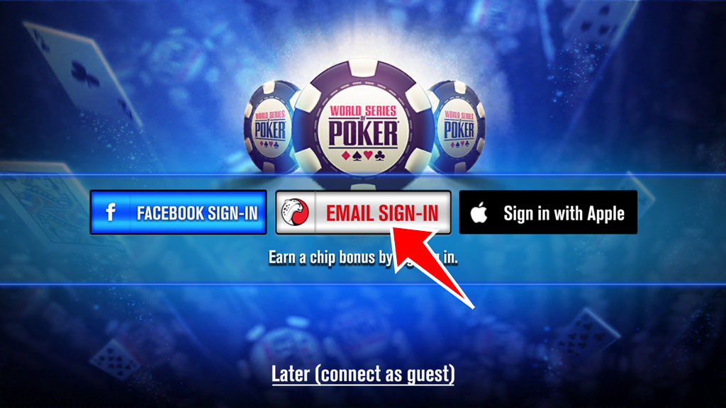 WSOP アカウント登録周りの画面例